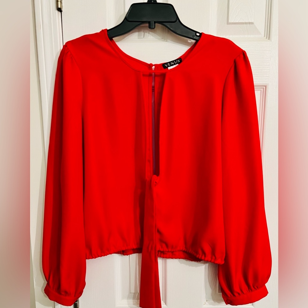 Venus vibrant red top.